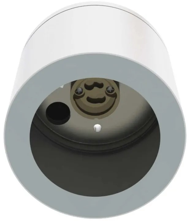 Applique da soffitto IP54 GU10 in Alluminio e Vetro - Bianca Colore del corpo Bianco