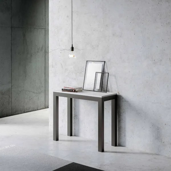 Consolle 90x40 cm allungabile a 300 cm EVERYDAY EVOLUTION Bianco Frassino