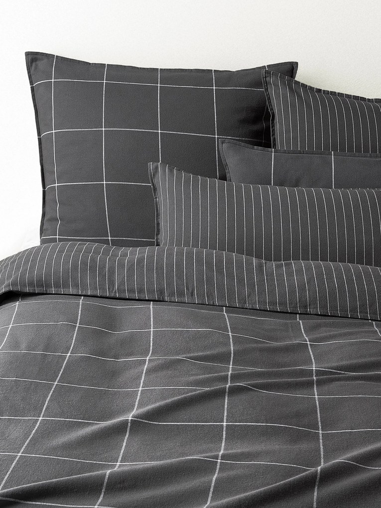 Copripiumino reversibile in flanella di cotone Noelle