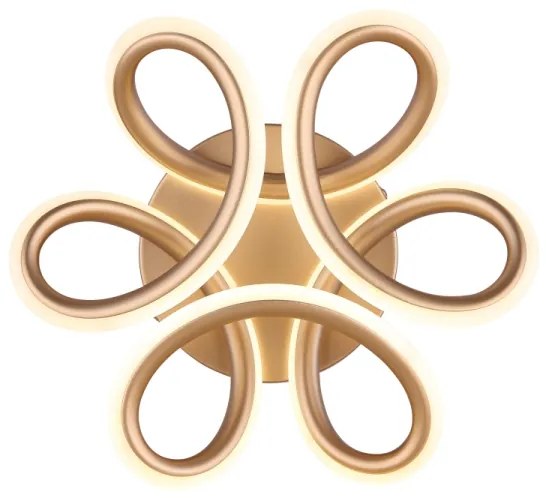 Globo 67386-24CH - Lampada LED da soffitto MELISAND 24W/230V Ø 26 cm oro