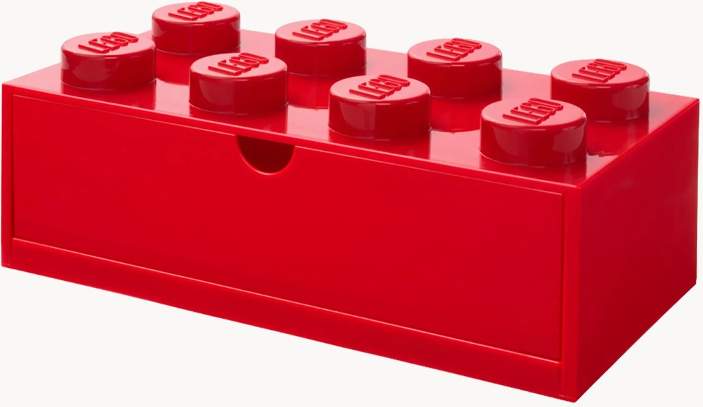 Cassetto portaoggetti per bambini LEGO Brick con 8 bottoni