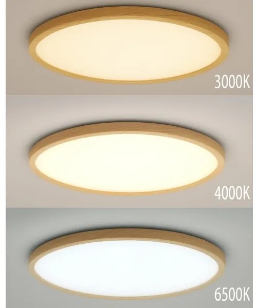 Plafoniera LED/32W/230V 3000/4000/6500K Ø 40 cm beige
