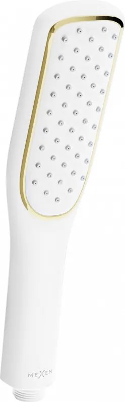 Mexen R-49 doccetta a mano 1-funzione, bianca/dorata - 79549-25