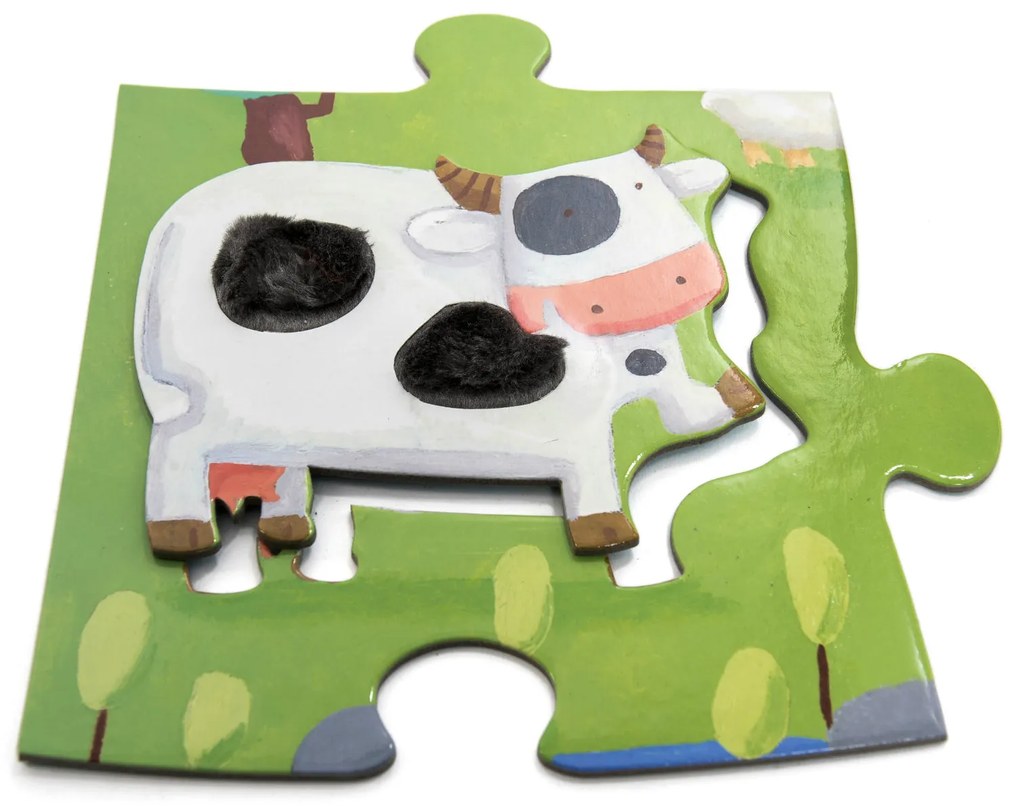 Puzzle tattile - fattoria - 20 pezzi