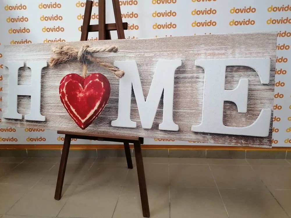 Stampa su tela – Con scritta Home