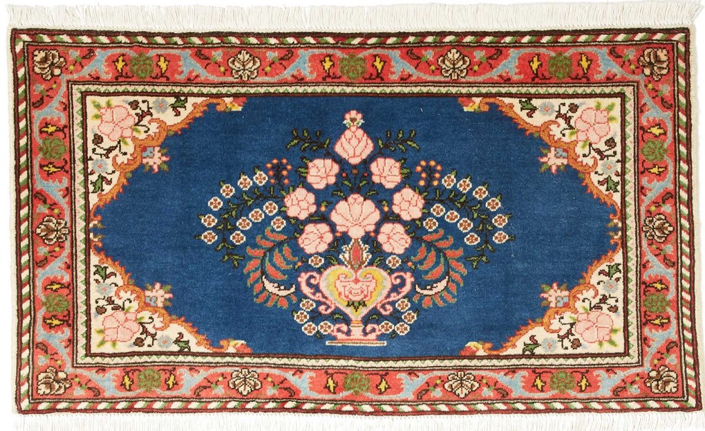 Bakhtiar Tappeto 60 x 100 Blu (Iran) Annodato A Mano