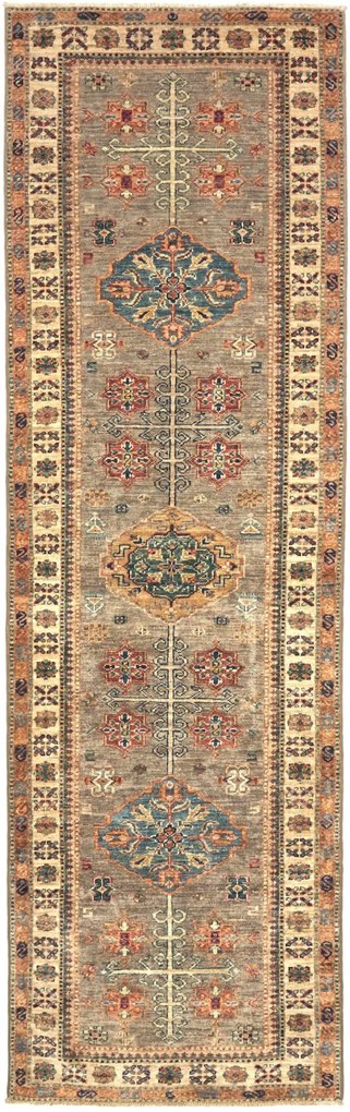 Kazak Tappeto orientale 260x80 Beige (Pakistan) Annodato A Mano