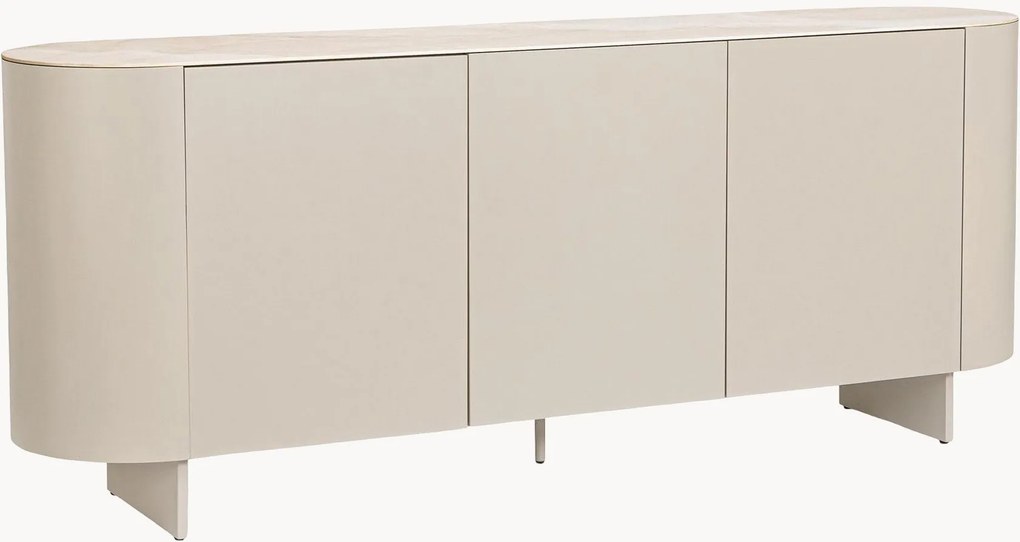 Credenza con piano effetto onice Ardis