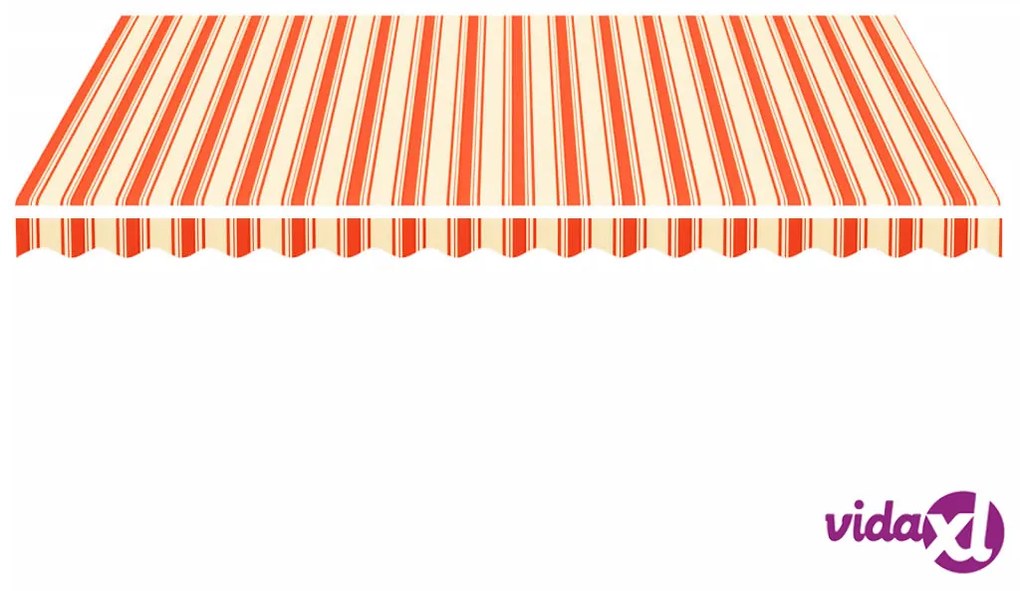vidaXL Tessuto di Ricambio per Tenda da Sole Giallo e Arancio 4x3 m