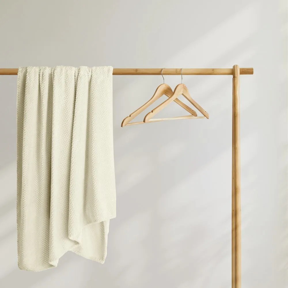 Coperta in microfibra color crema, 150 x 200 cm Henry - DecoKing