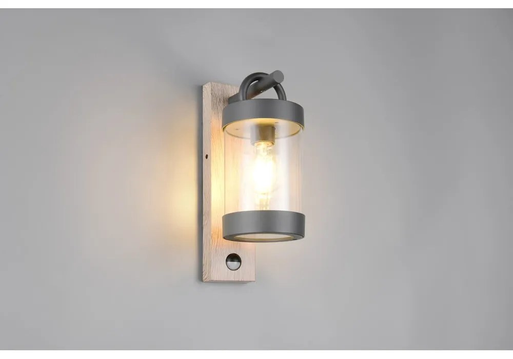 Illuminazione esterna con sensore di movimento da parete (altezza totale 33 cm) Sambesi – Trio