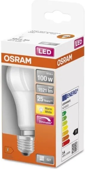 Lampadina LED dimmerabile SUPERSTAR E27/14W/230V 2700K - Osram