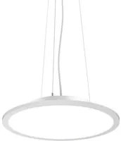 Sospensione Moderna Fly Slim Alluminio-Plastiche Bianco Led 26W 4000K D45Cm