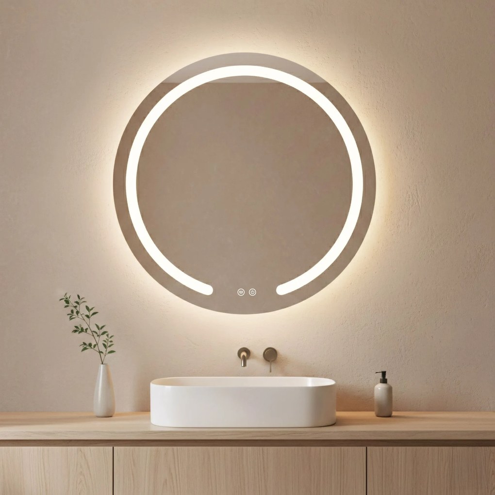 Specchio LED 70cm Modern
