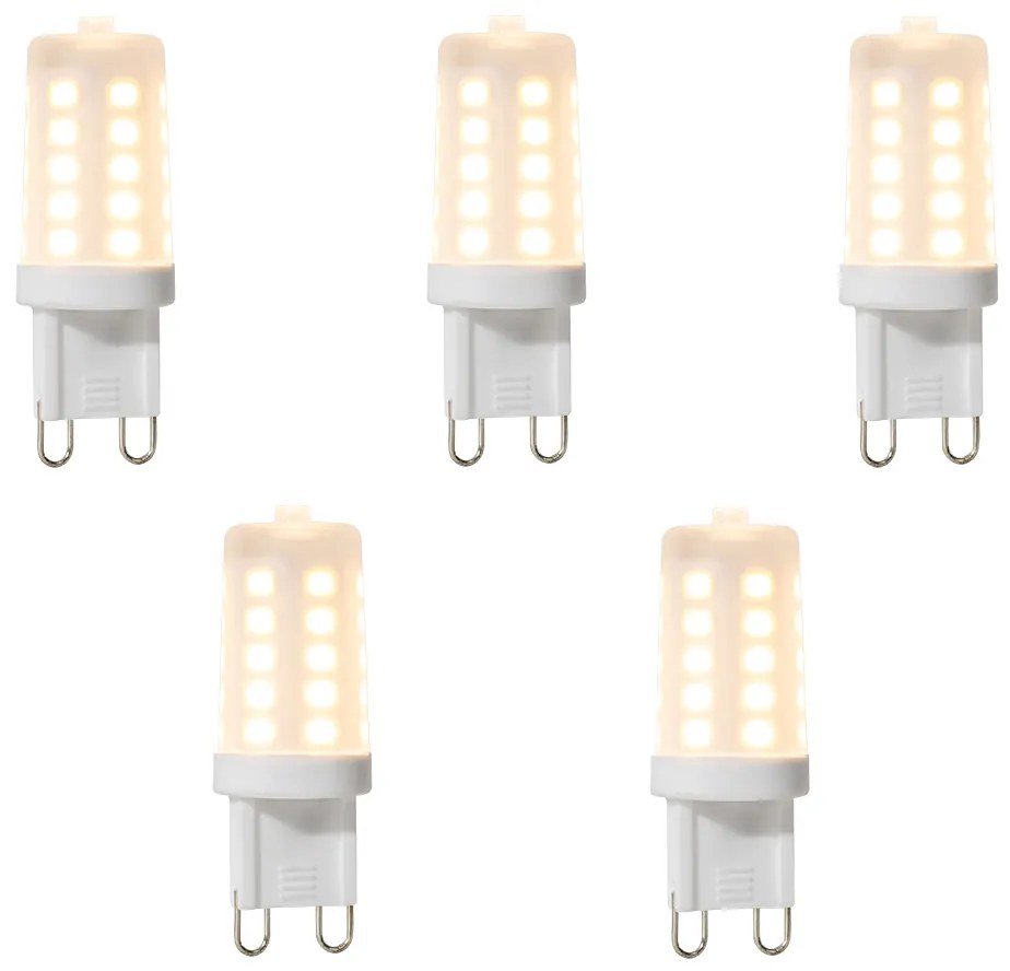 Set di 5 lampadine LED G9 dimmerabili 3W 280 lm 2700K