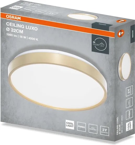 Osram - Plafoniera LED CEILING LUXO LED/18W/230V Ø 32 cm dorata