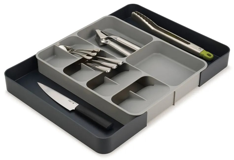 Organizzatore per cassetti da cucina grigio DrawerStore - Joseph Joseph