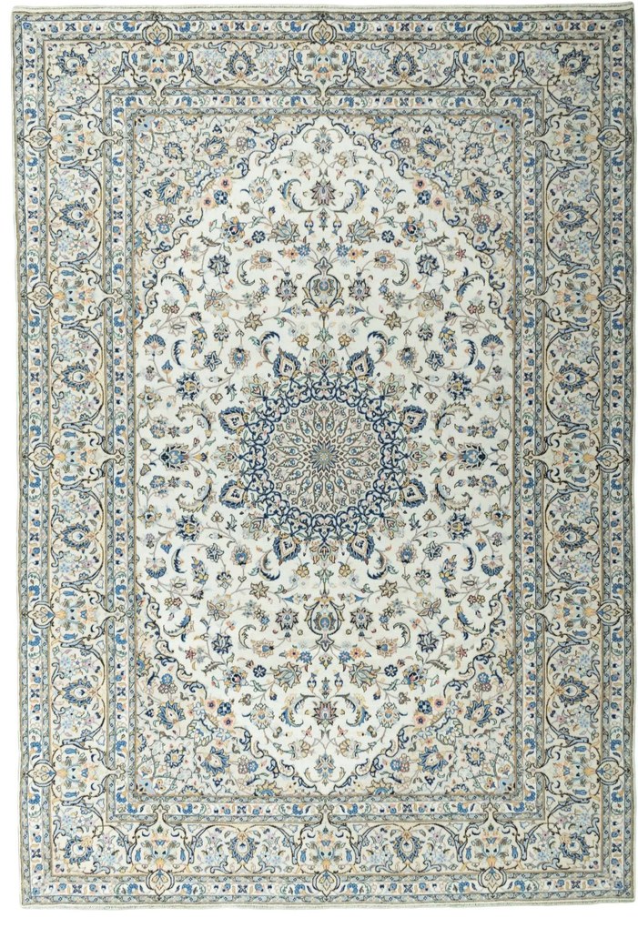 Kashan Tappeto persiano 240 x 350 Beige (Iran) Annodato A Mano