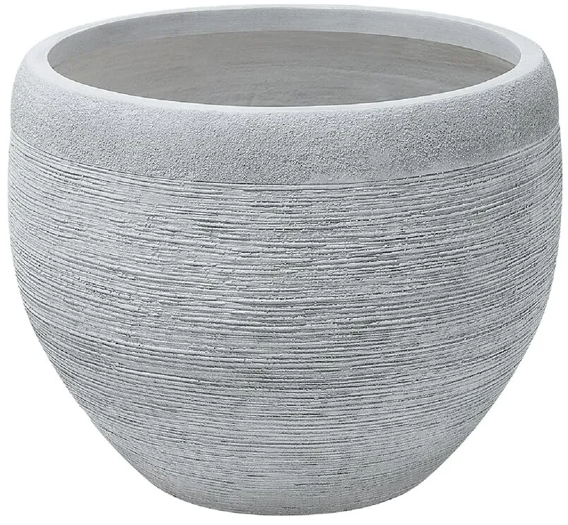 Vaso tondo per interno ed esterno grigio 43x43x60cm CAMIA