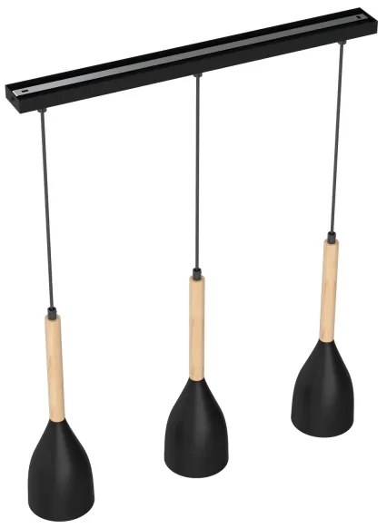 Lampadario a sospensione con filo MUZA 3xE27/60W/230V