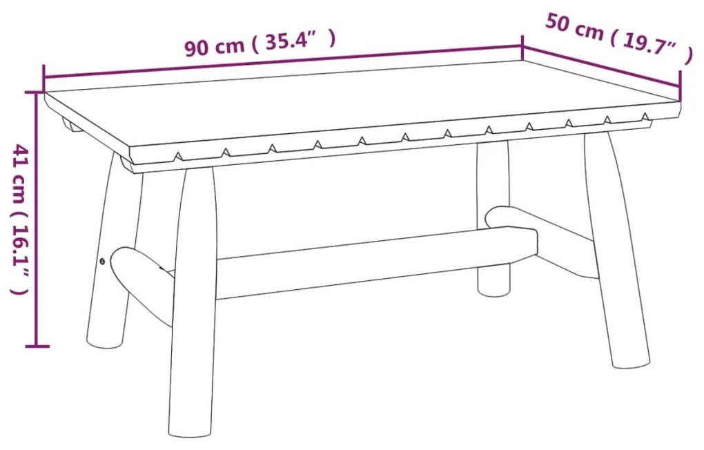 Set Divani da Giardino 3 pz in Legno Massello di Abete