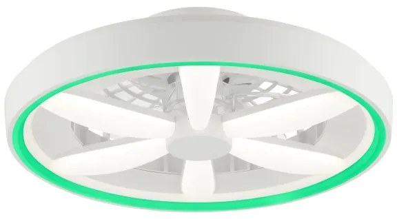 Brilliant - Ventilatore a soffitto LED RGBW GAIANO LED/48W/230V bianco + DO
