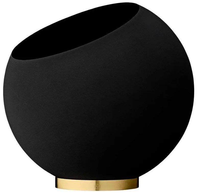 Globe Vaso per Piante Ø60xH50 Black/Gold - AYTM