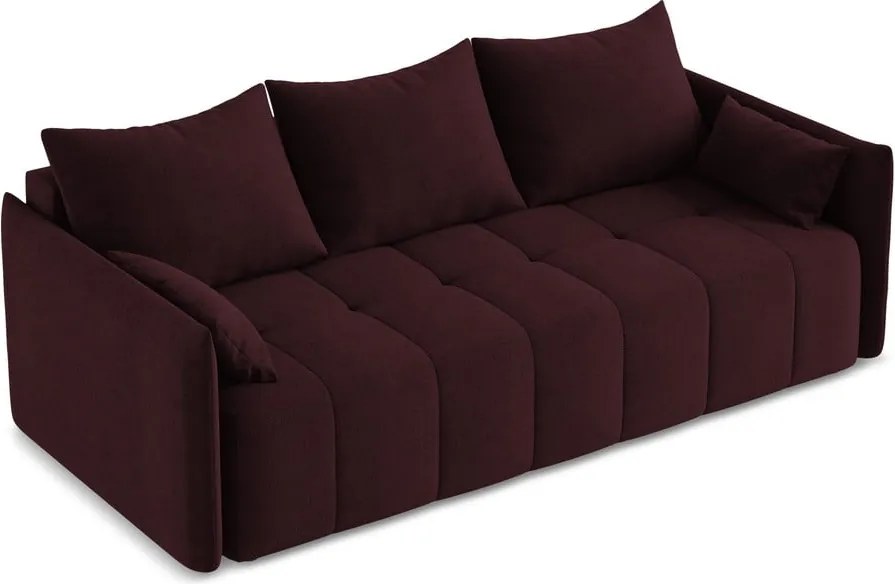 Divano burgundy allungabile/con contenitore 225 cm Moku – Makamii