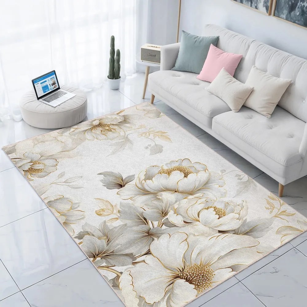 Passatoia color crema lavabile 80x200 cm Soft and Gentle – Mila Home