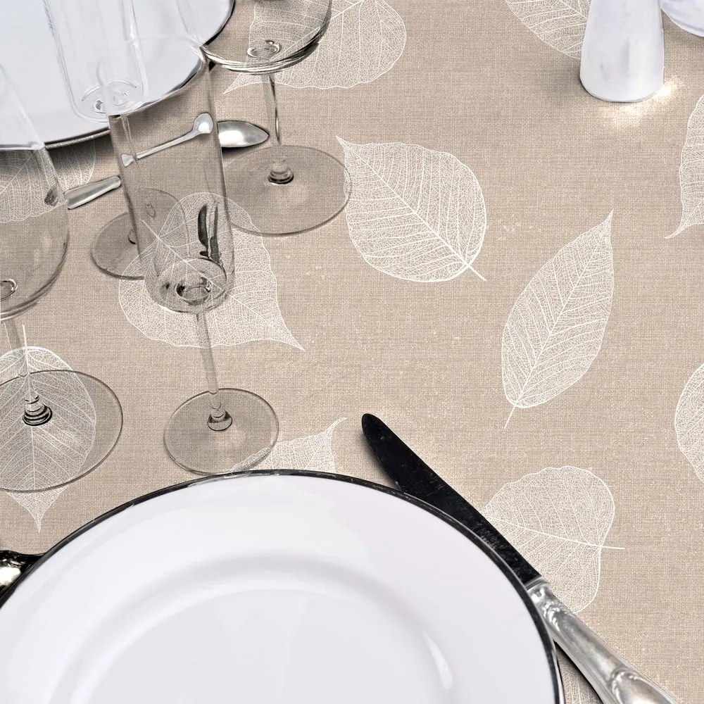 Tovaglia adatta per pulizia con panno umido ø 160 cm Feuillys – douceur d'intérieur