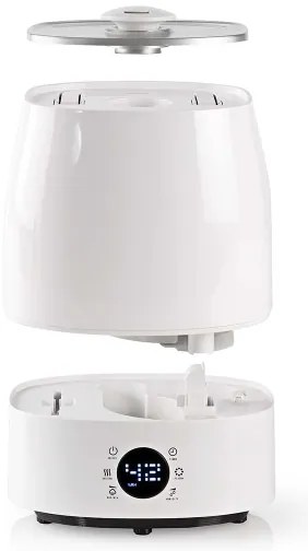 Nedis HUMI120CWT - Umidificatore d'aria con LED display 5,5 l 110W/230V