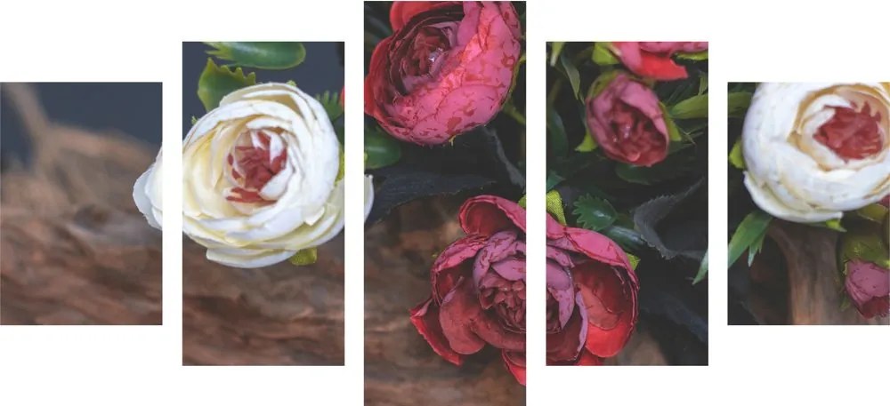 Quadri 5 pezzi – Vendemmia floreale