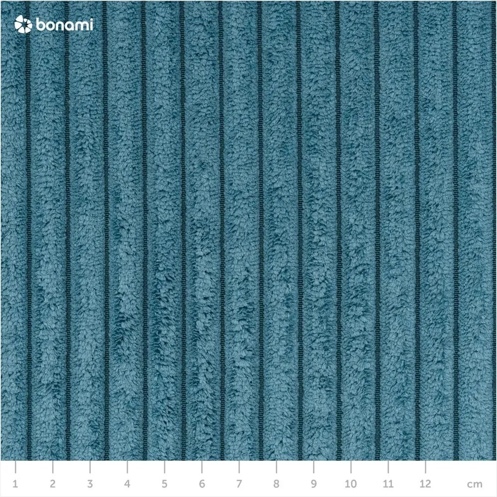 Modulo del divano in velluto a coste blu, angolo sinistro Nihad modular - Bobochic Paris