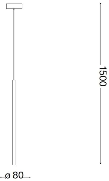 Ideal Lux - Lampadario LED a sospensione con filo FILO LED/3,5W/230V 3000K CRI 90 ottone