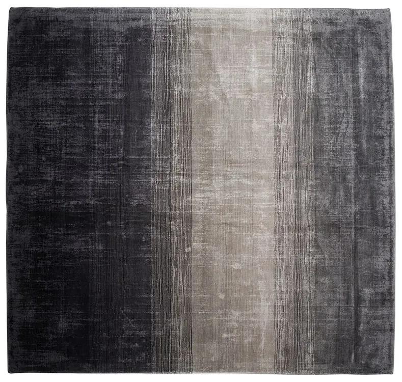 Tappeto a pelo corto grigio-nero 200 x 200 cm ERCIS Beliani