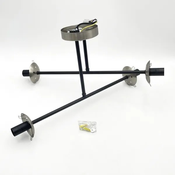 Brilagi - Plafoniera MALIVA 4xE14/15W/230V cromo opaco/fumé