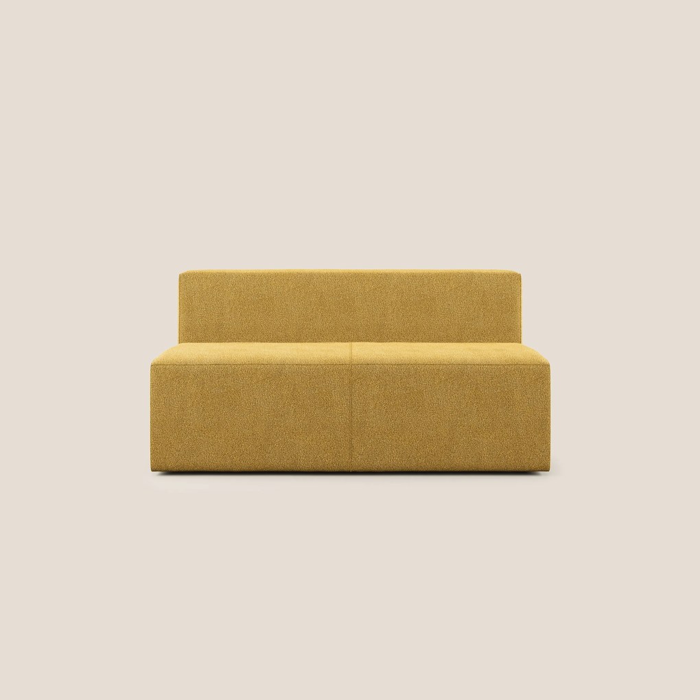 Nettuno modulo centrale maxi in morbido tessuto bouclè T07 giallo