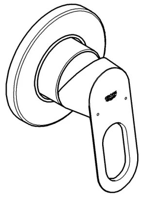 GROHE 29042000 - Miscelatore doccia BAULOOP cromo lucido