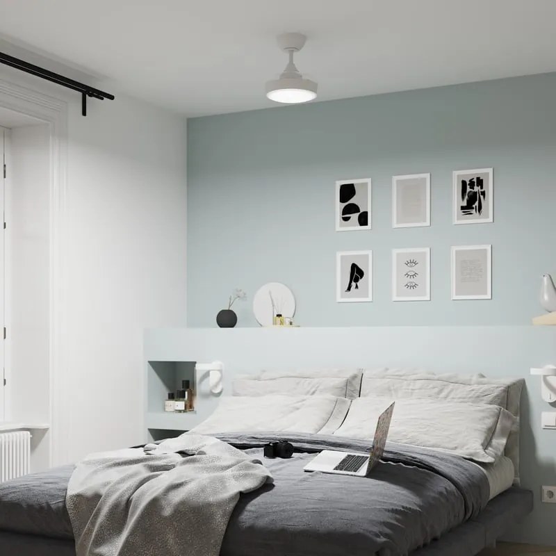 Ventilatore da soffitto Wizz Lorca bianco , D. 55 cm INSPIRE