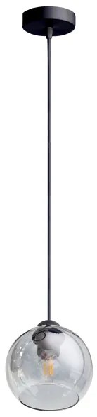 Lampadario a sospensione con filo LATIL 1xE27/60W/230V nero