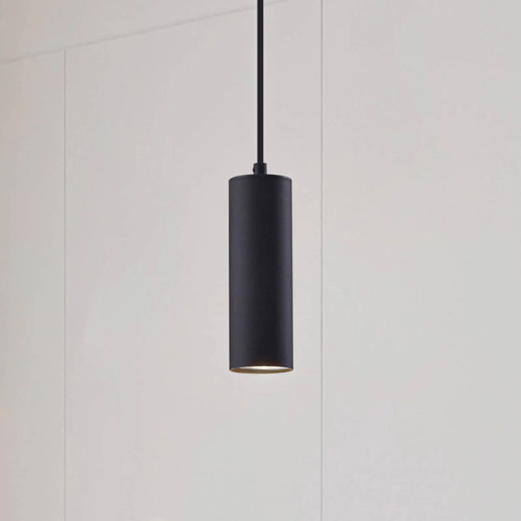 Lampada a sospensione Joffrey Lindby, dimmerabile, Nero, Soggiorno / Sala da pranzo, Metallo, Moderno, Lampada a sospensione