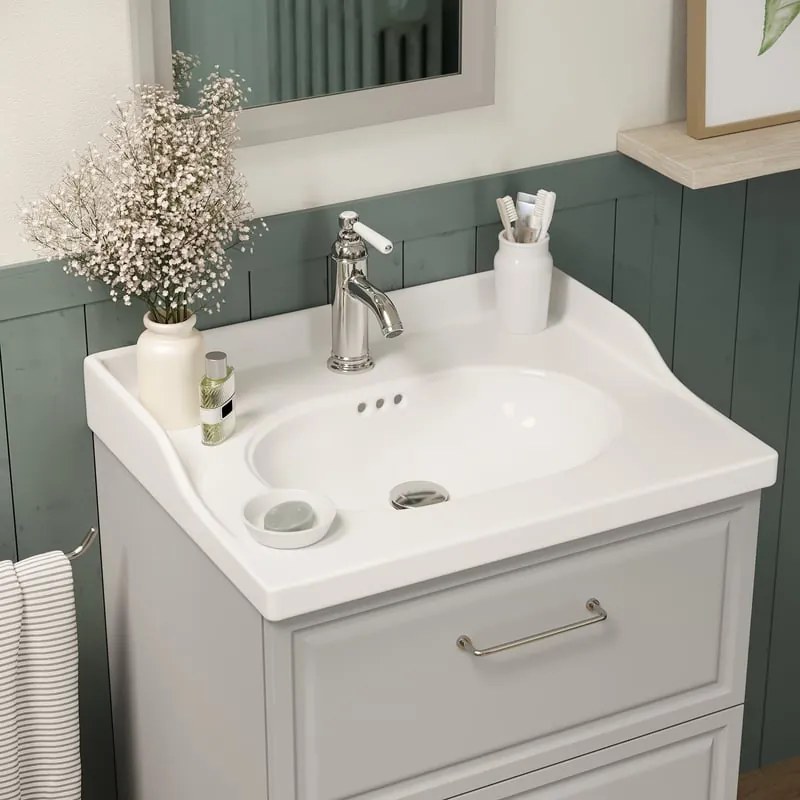 Estensione per mobile da bagno Charm2 cassetti bianco L 60 x H 57.8 x P 48.1 cm
