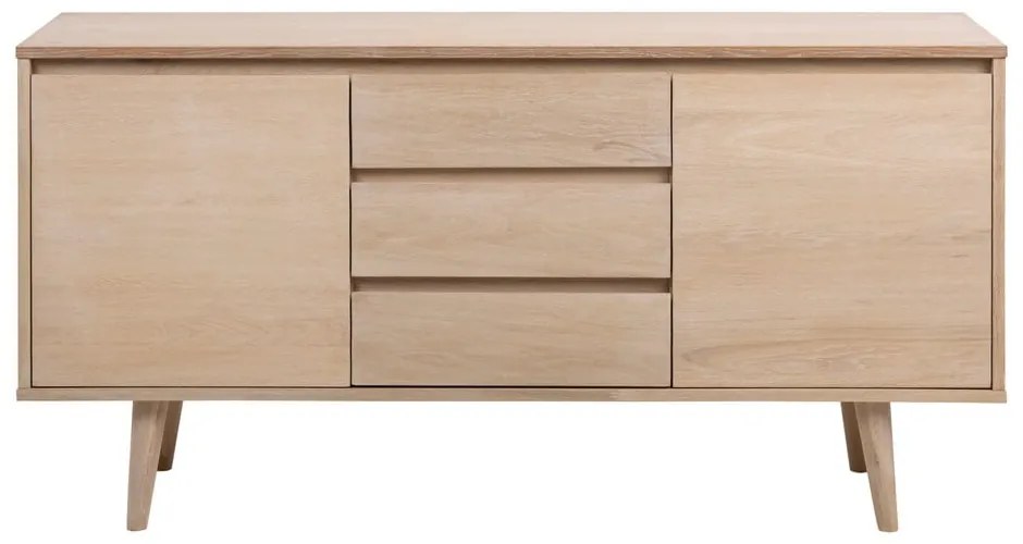 Cassettiera bassa color legno naturale effetto rovere 150x75 cm Nagano - Actona