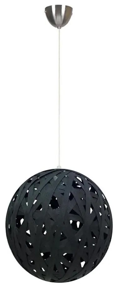 Lampadario a sospensione con filo FRIDA 1xE27/60W/230V nero