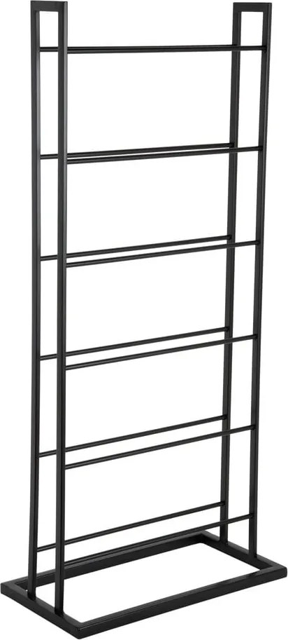 Portabottiglie nero in metallo numero di bottiglie 5 38x84,5x20 cm Single Floor – PT LIVING