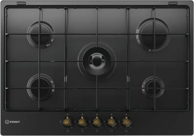 Piano cottura 5 fuochi INDESIT antracite 70 cm