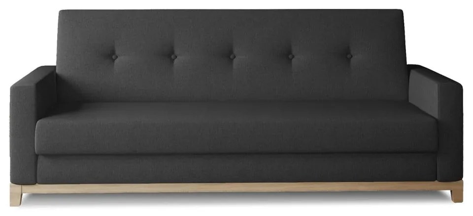 Divano nero allungabile/con contenitore 216 cm Selene – ELTAP