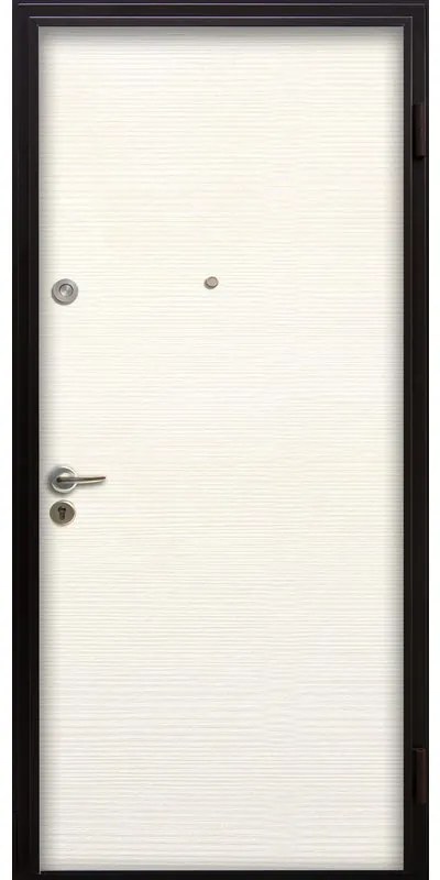 Porta blindata MASTER Keyless L 80 x H 210 cm in MDF avorio/bianco, apertura spingere a sinistra, falso telaio incluso