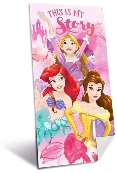 Trade Shop - Telo Mare In Cotone Principesse Disney Ariel Asciugamano Mare Piscina Bambini