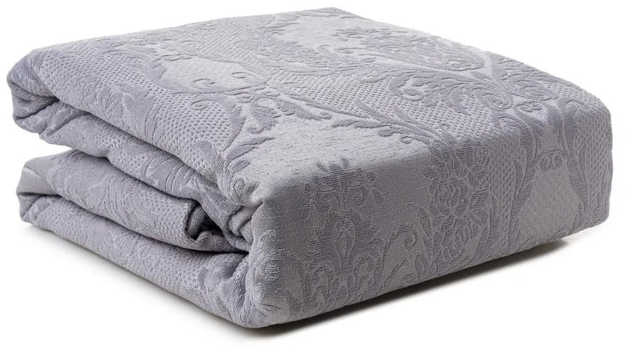 Set copriletto e federe in cotone grigio per letto matrimoniale 240x260 cm Beste - Mijolnir